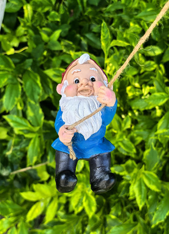 Ahbuohe funny climbing elves tree peeker adds personality to yards.