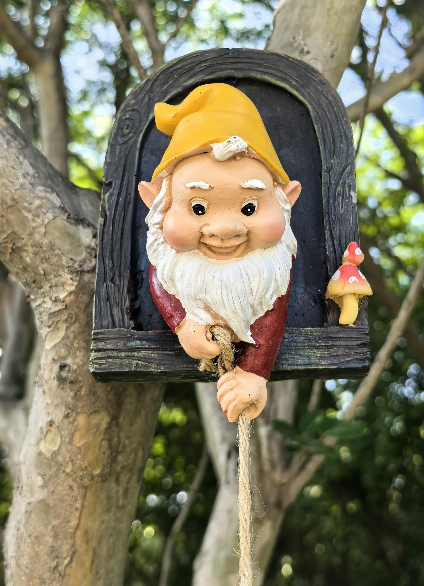 Ahbuohe lawn patio decor brings humor to garden spaces and entryways.