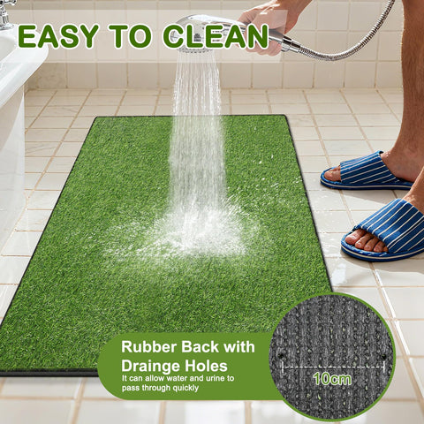 aHeemo grass pad drainage holes highlight fast drying and reduced mess
