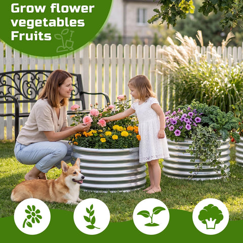AHEONLAR open-base raised bed design promotes drainage and healthier root development.