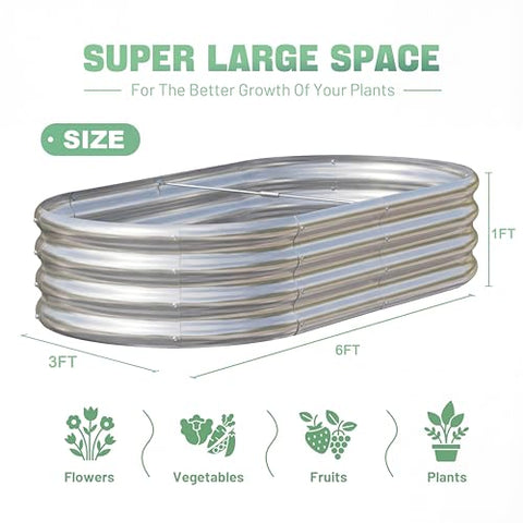 AHEONLAR galvanized steel durability supports long-lasting outdoor planters.