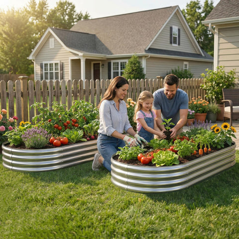 AHEONLAR open-base garden bed showing drainage-friendly design for healthier roots.
