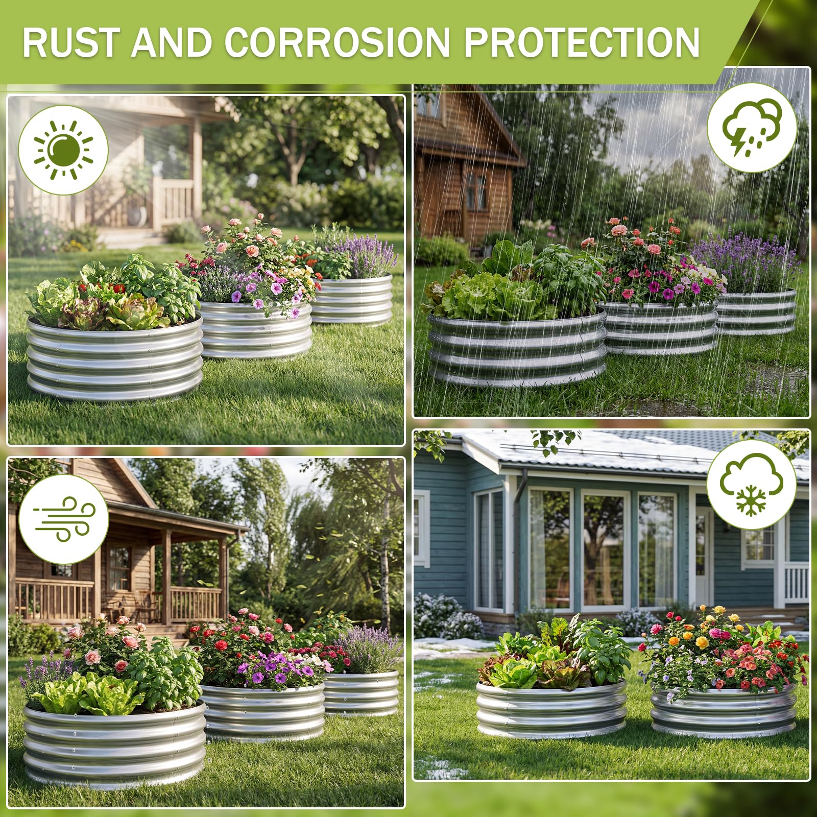 AHEONLAR weather-resistant kit ready for year-round garden projects.