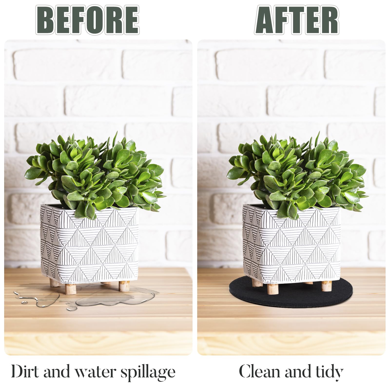 AHFCANG coasters in 4 to 12 inch sizes for various pots