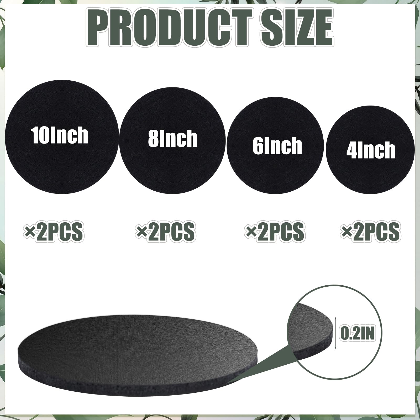 AHFCANG reversible fabric and leather coasters for versatile pot protection
