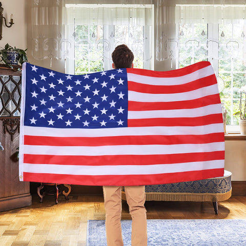 AhfuLife American flag suitable for indoor and outdoor hanging, dorms, gardens, and events.