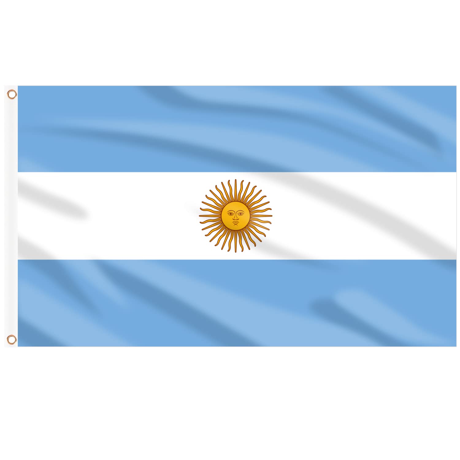 AhfuLife Argentine flag 3x5ft double-sided for outdoor visibility during events