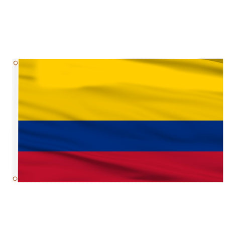 AhfuLife Colombia flag 3x5ft front view for outdoor wall or porch display.