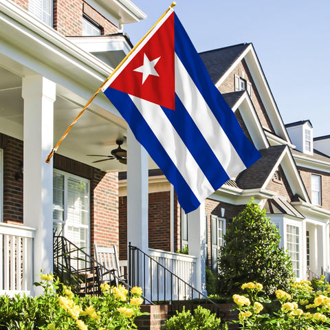 AhfuLife Cuba flag with brass grommets for easy mounting
