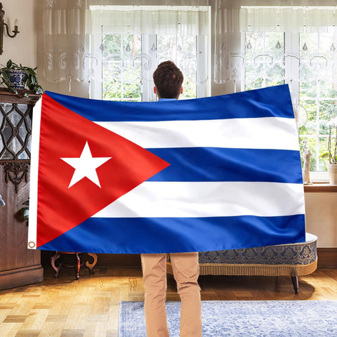 AhfuLife Cuba flag fade-resistant colors stay bright during events
