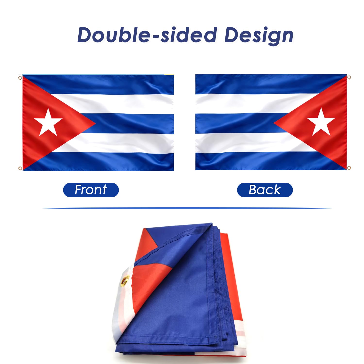 AhfuLife Cuba flag indoor outdoor display for celebrations and gatherings