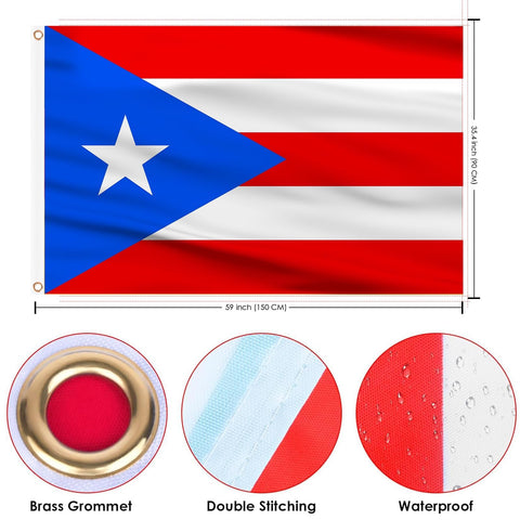 AhfuLife double-sided flag ensures visibility from both sides during events.