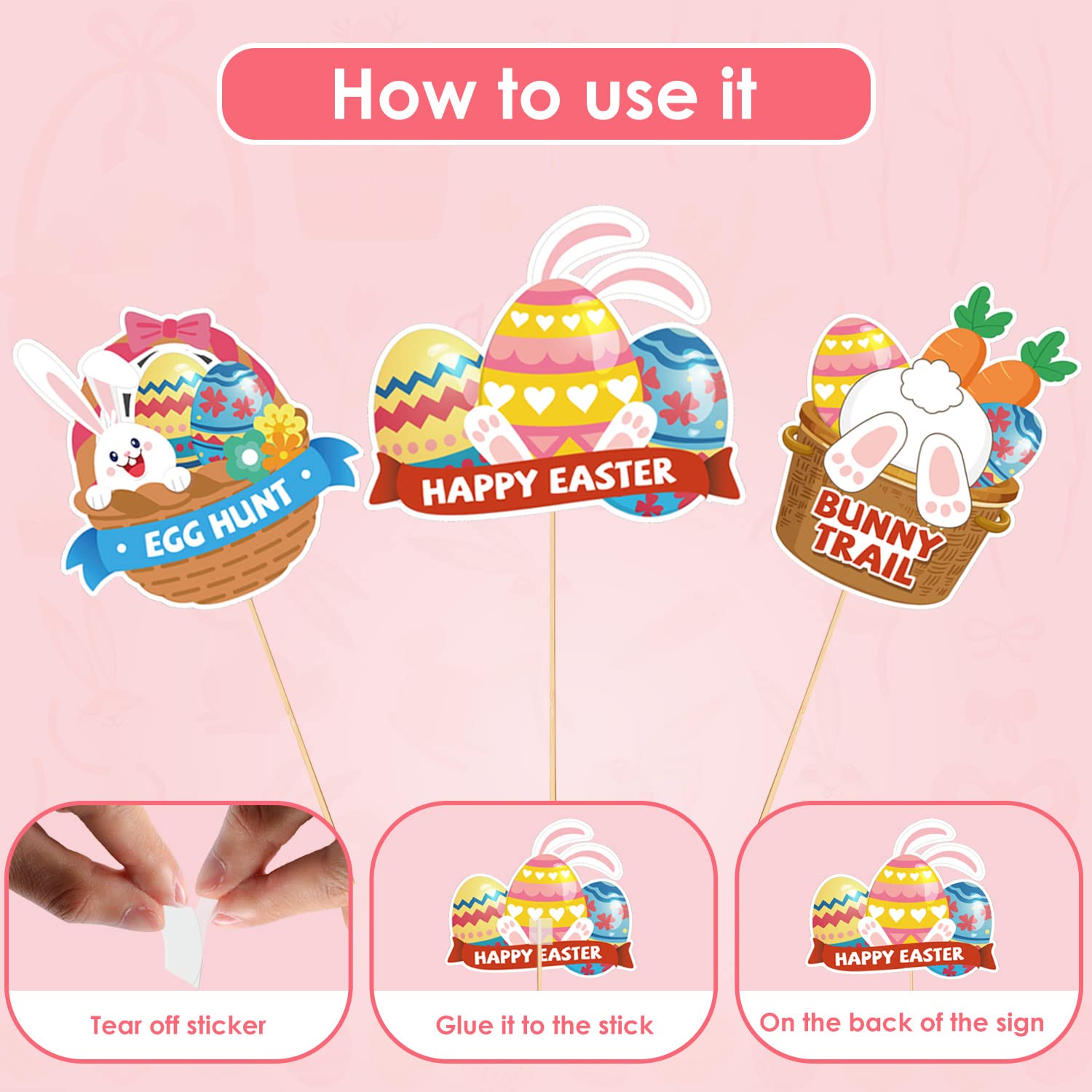 AhfuLife Easter theme party kit enhances color-coordinated celebrations.