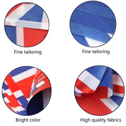 AhfuLife 14x21 cm flags create bright accents along walls or fences.