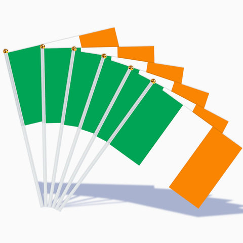 AhfuLife Irish flags 15-piece set for vibrant indoor or outdoor celebration decor.
