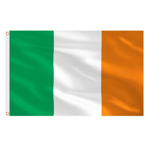 AhfuLife Irish Flag 3x5 ft front view ideal for bold outdoor display.