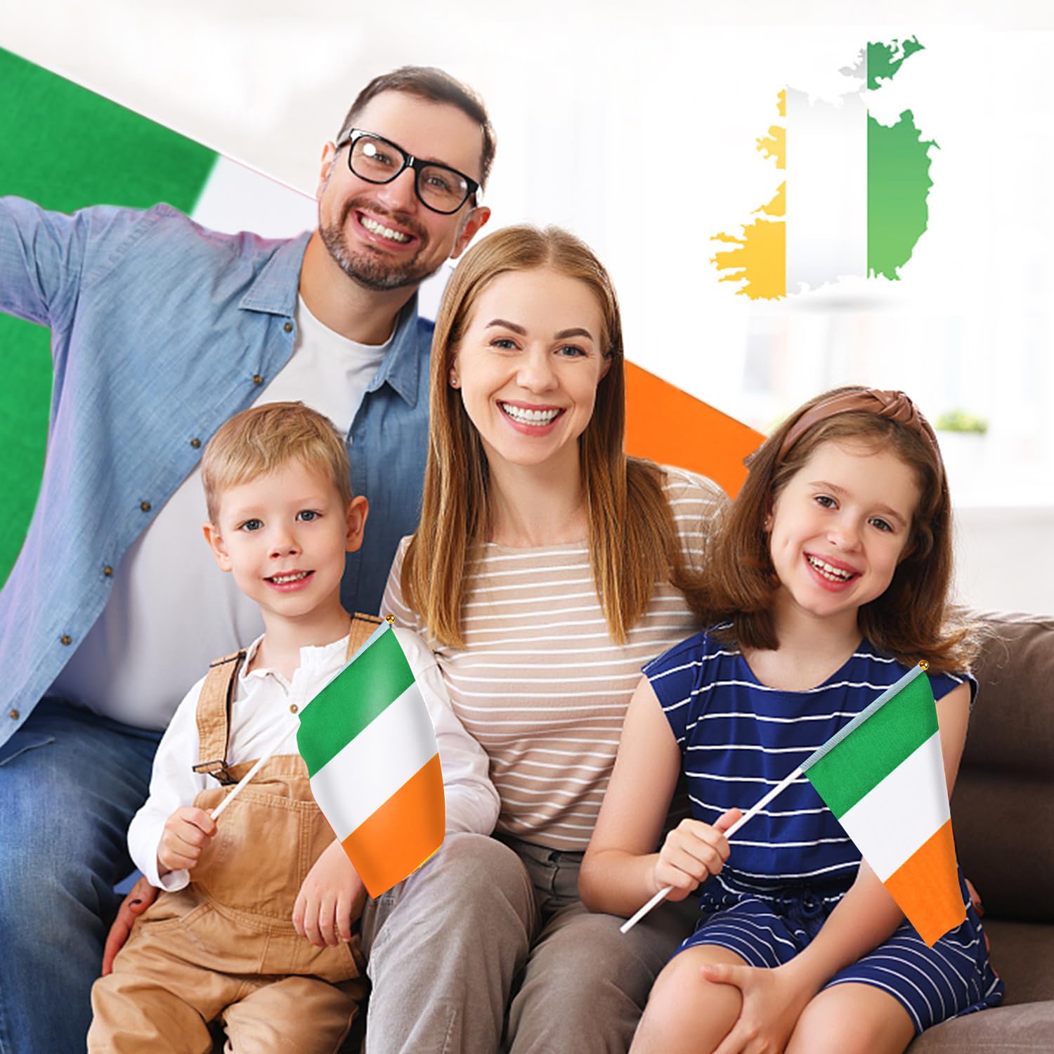 AhfuLife Irish flag suitable for outdoor and indoor parties and events.