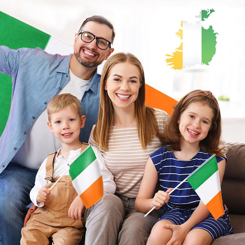 AhfuLife Irish flag suitable for outdoor and indoor parties and events.