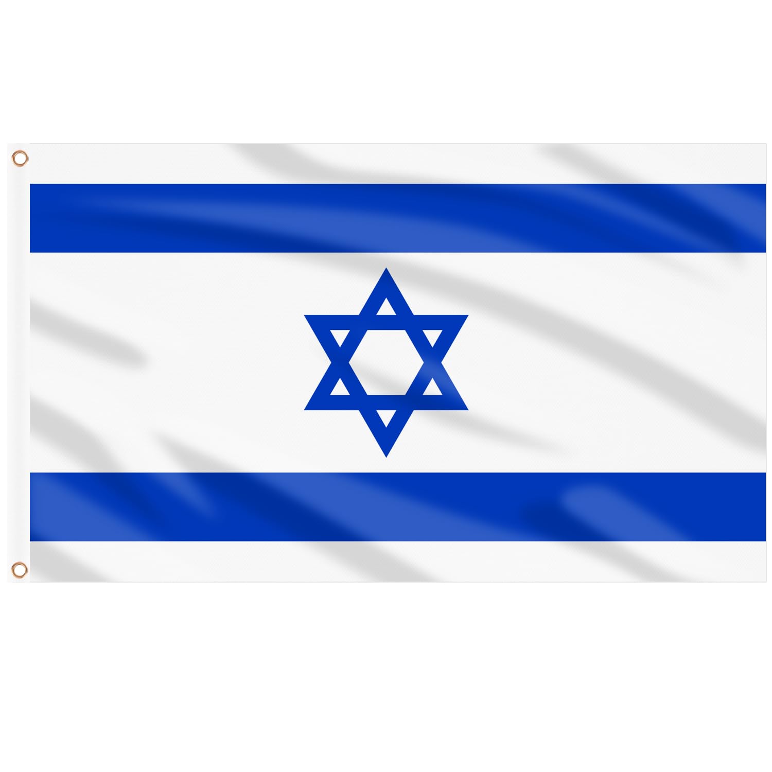AhfuLife Israel flag 3x5ft double-side with brass eyelets for outdoor display