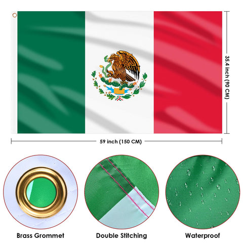 AhfuLife flag with brass eyelets for secure mounting