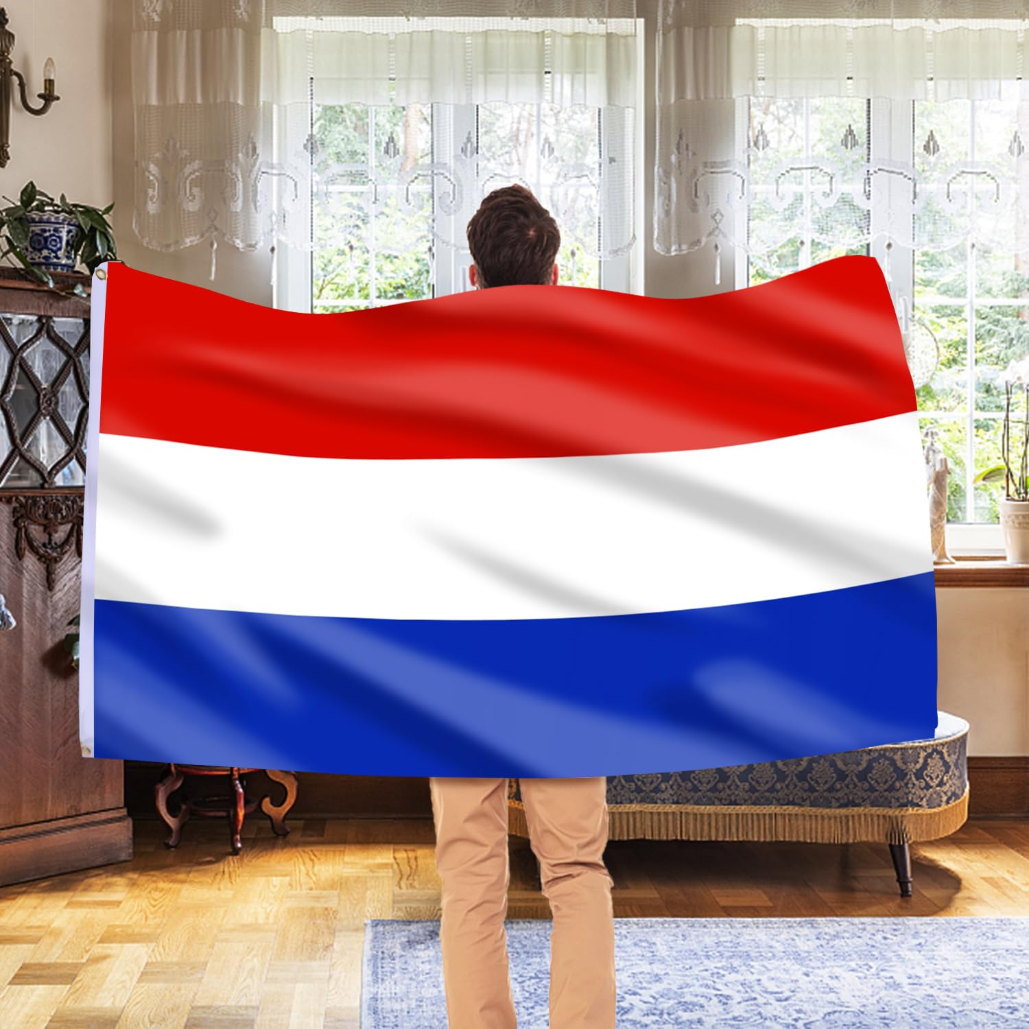 AhfuLife Netherlands flag display on wall dorm or balcony