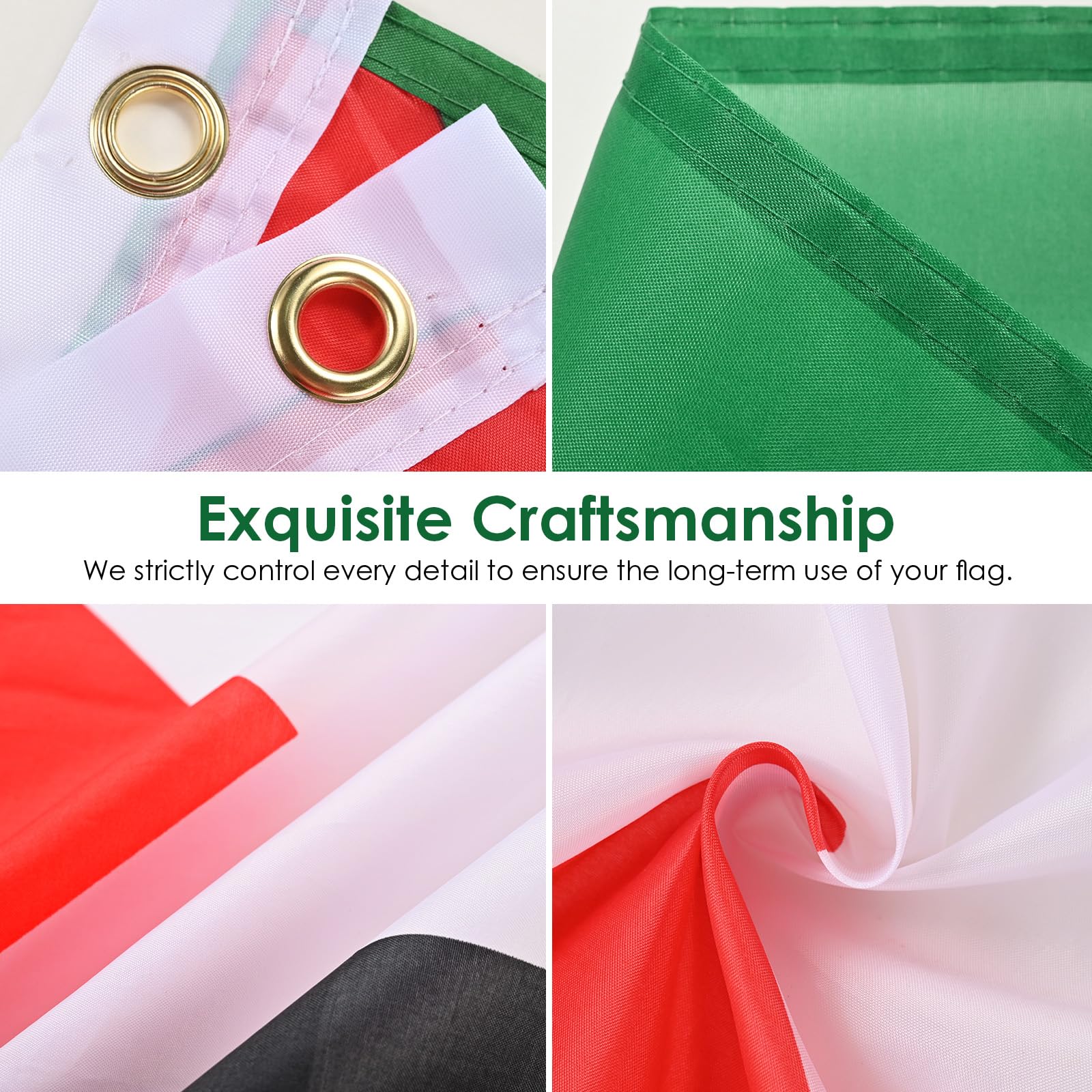 AhfuLife Palestine flag durable fabric resists fading