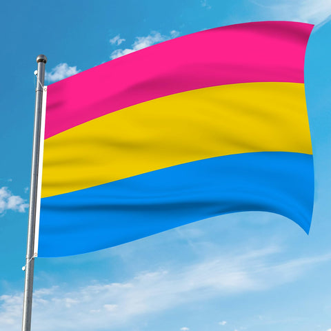 AhfuLife pansexual flag lightweight design ideal for breezy outdoor events.