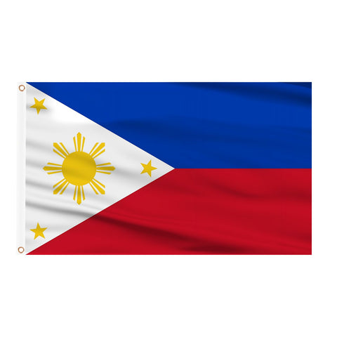 AhfuLife Philippines flag 3x5ft double-side for outdoor use with brass eyelets.