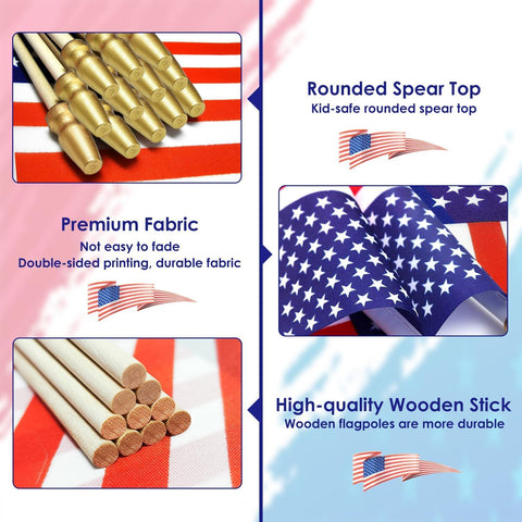 AhfuLife polyester flags resist fading for outdoor party enjoyment