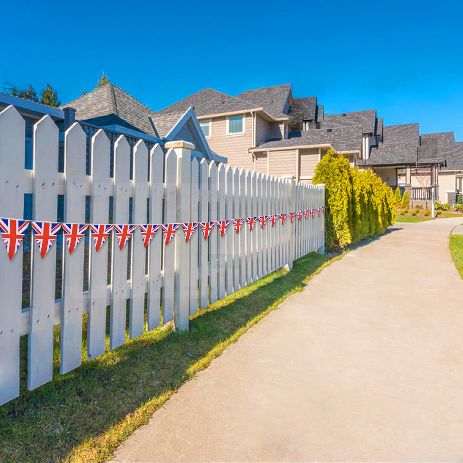 AhfuLife small flag bunting for versatile decor in bars and gardens.