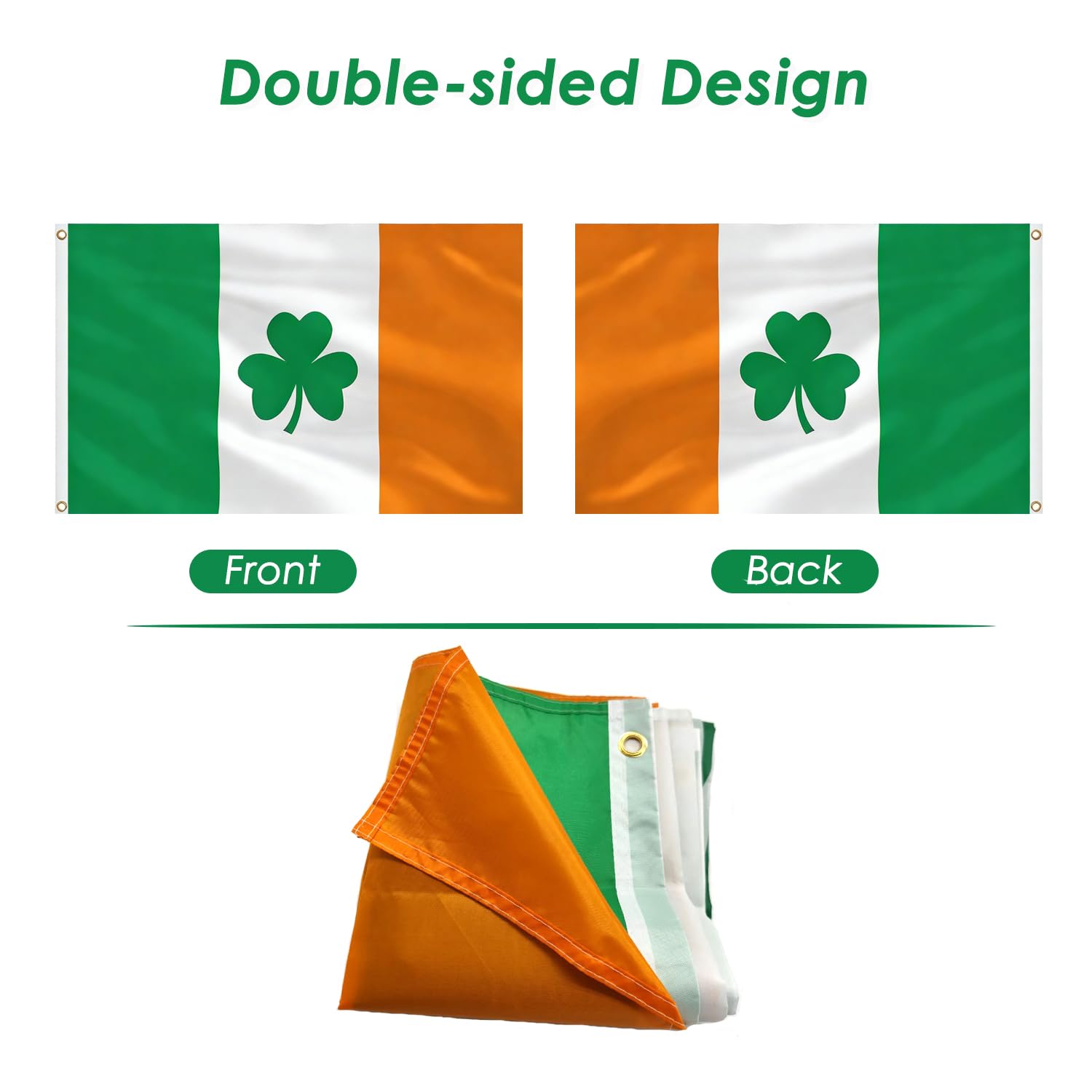 AhfuLife st-patricks-day-decor flag for pubs and retail displays.