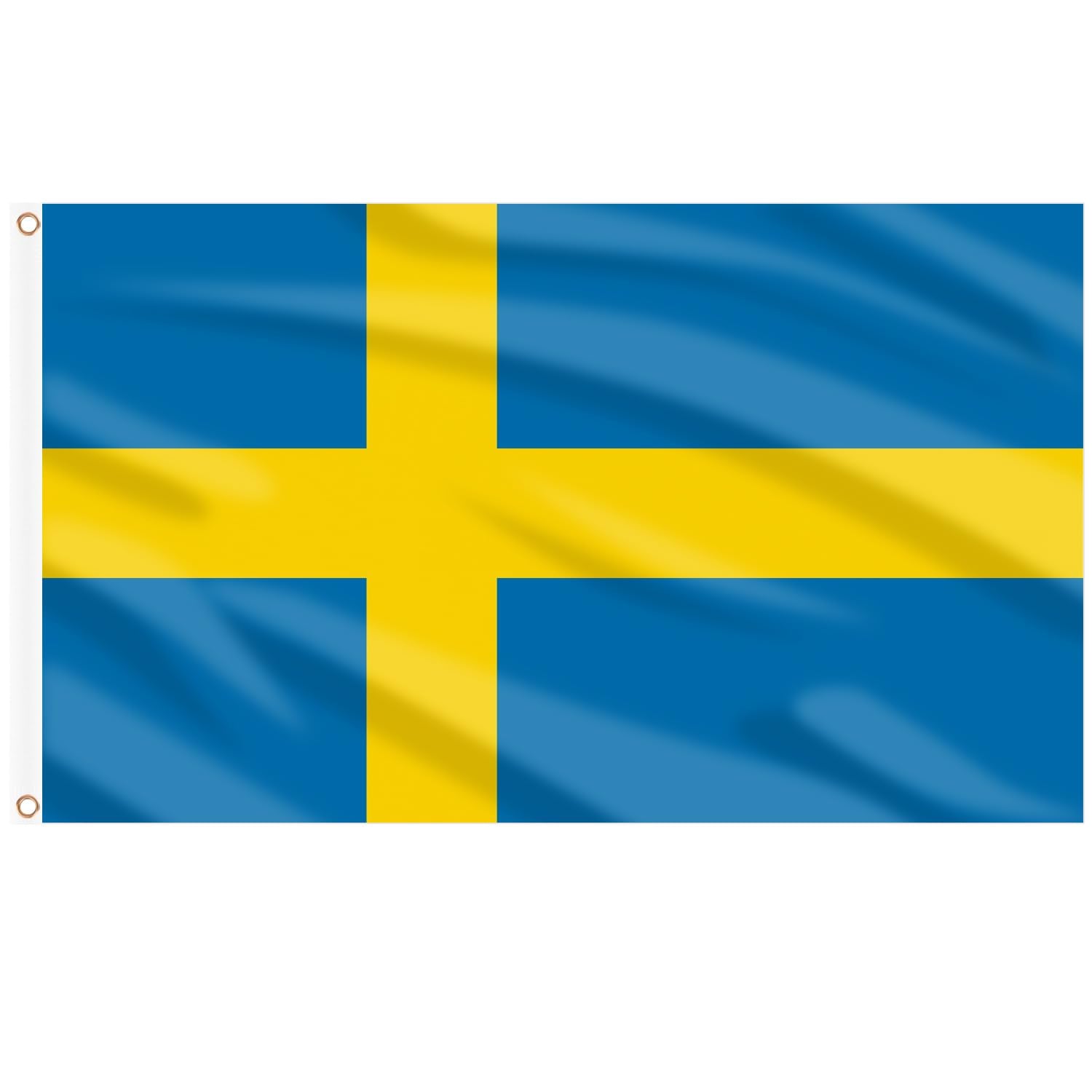 AhfuLife Swedish flag 3x5ft for outdoor use with double-sided visibility.