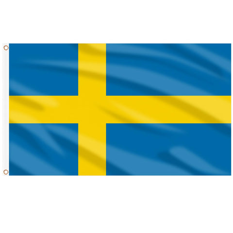 AhfuLife Swedish flag 3x5ft for outdoor use with double-sided visibility.