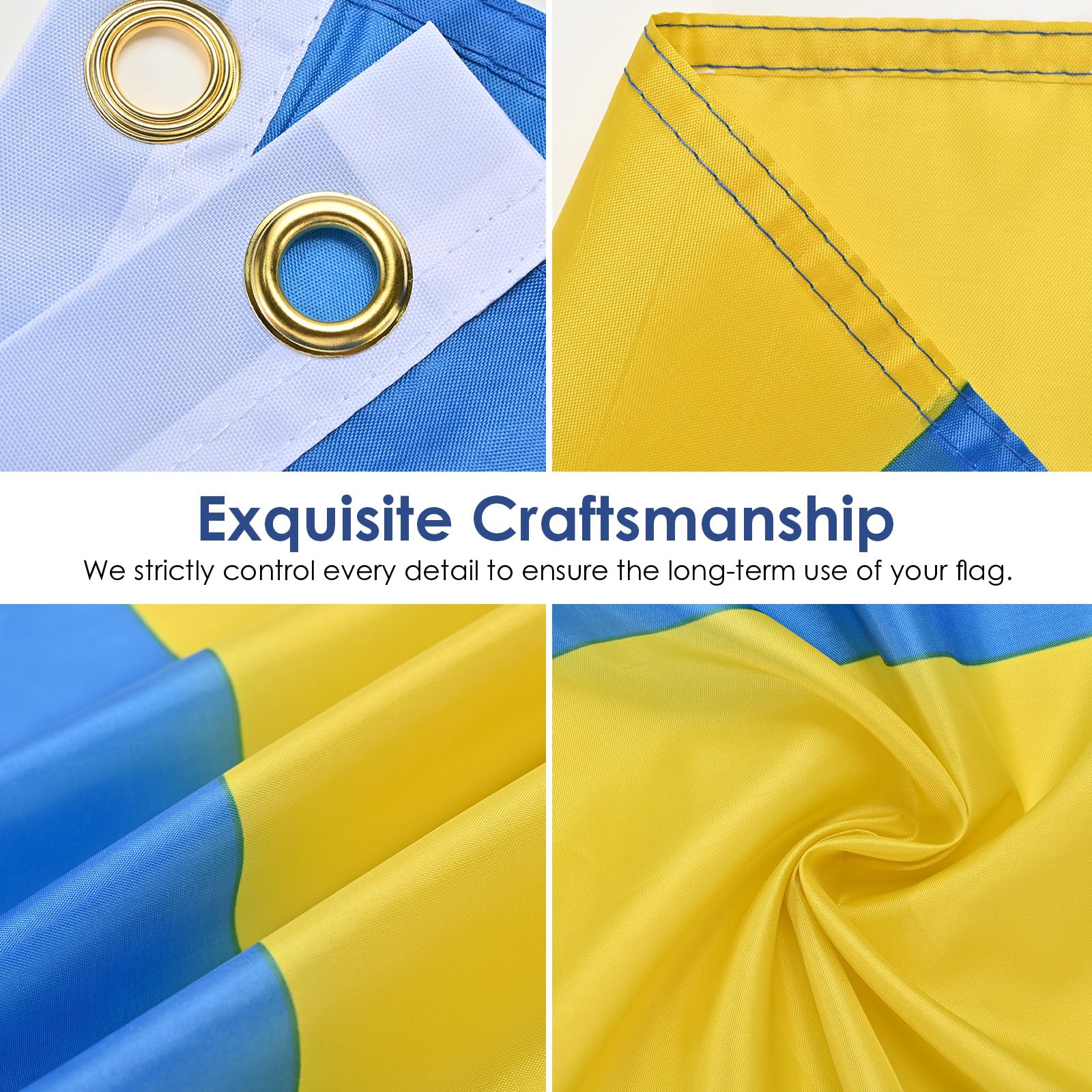 AhfuLife waterproof flag with fade-resistant printing for long-lasting color.