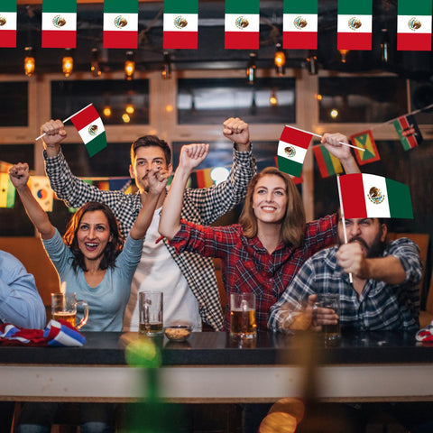 Durable polyester AhfuLife flags stay waterproof and crisp for outdoor decorating