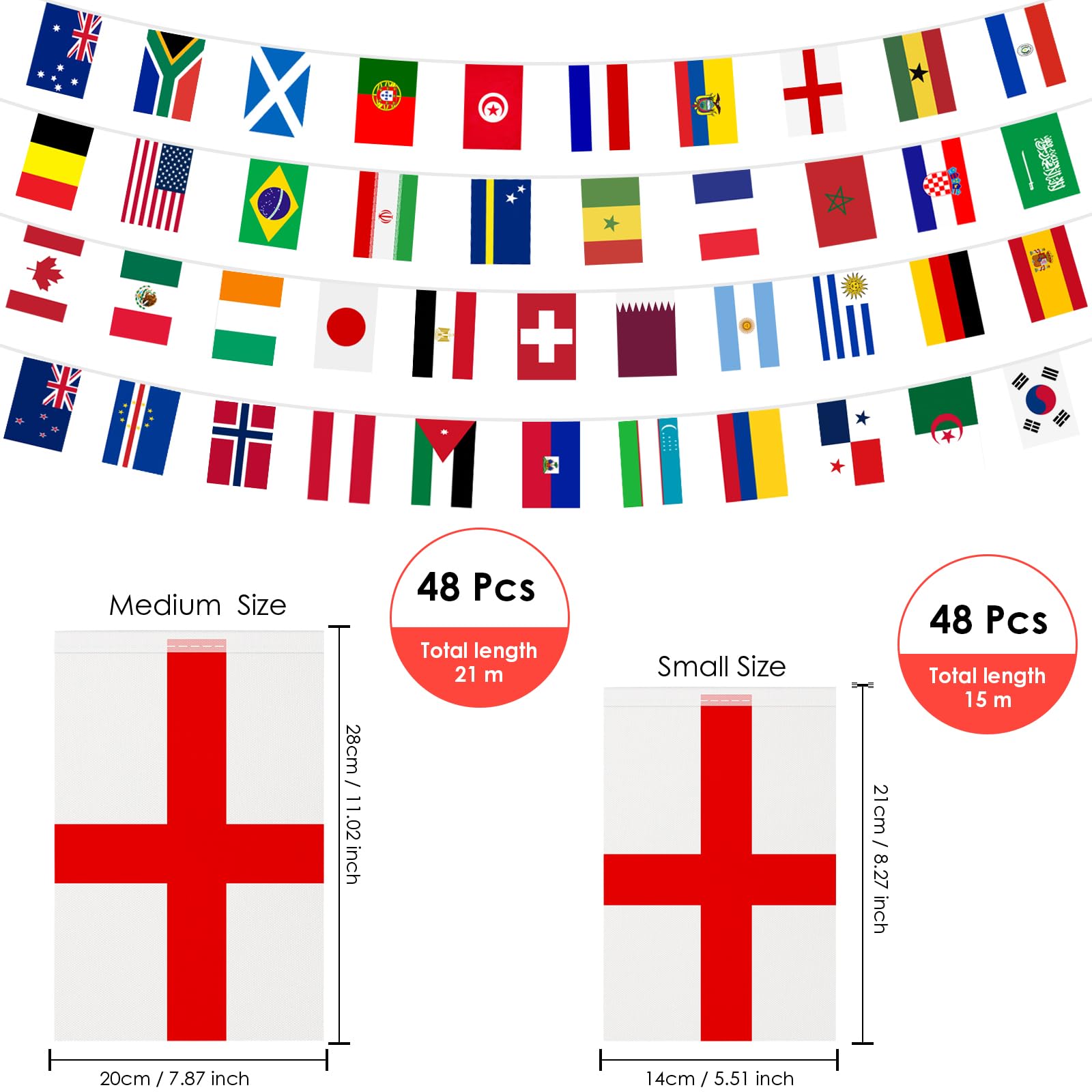 AhfuLife World Cup flags banner colorful flag details visible in outdoor gatherings.