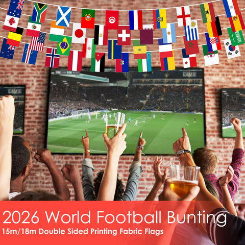 Indoor and outdoor versatility for AhfuLife world flags banner