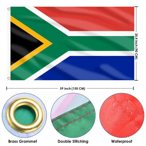 AhfuLife double-sided flag for clear visibility from all angles in events.
