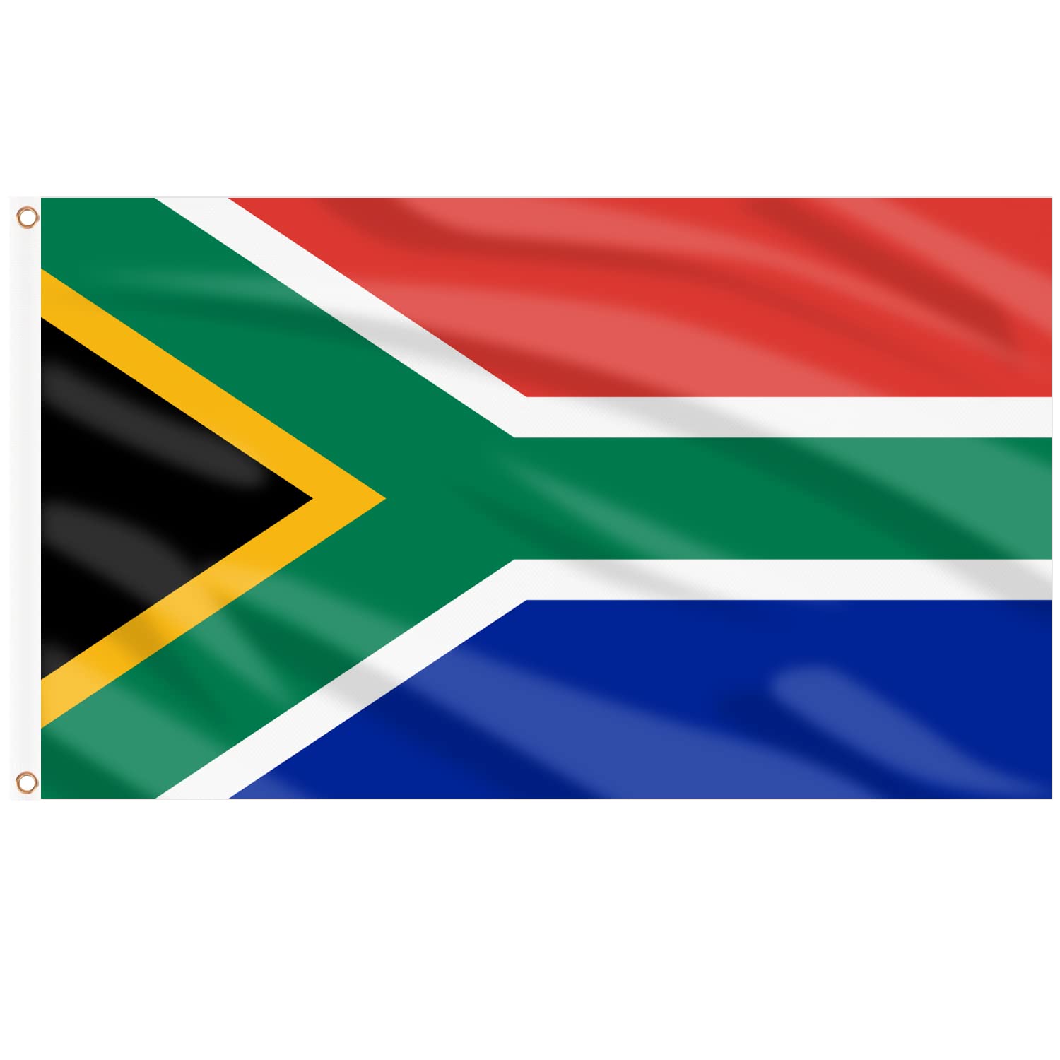 AhfuLife South African flag 3x5ft for outdoor display with bright, fade-resistant colors.