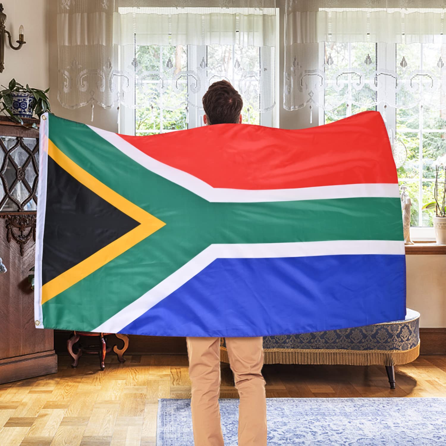AhfuLife flag is waterproof and fade-resistant for all-weather display.
