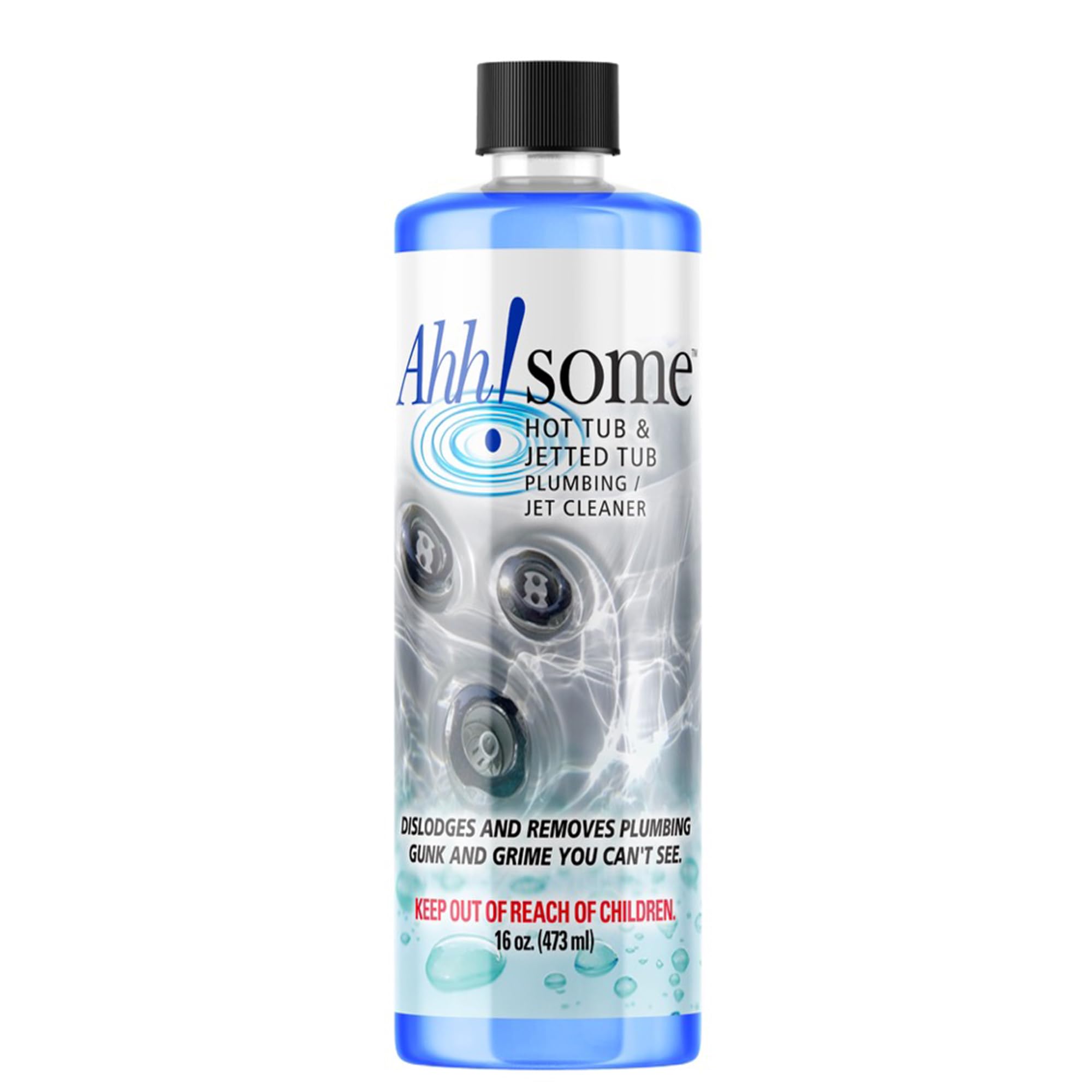 Ahh-Some cleaner bottle pour for quick tub cleaning and upkeep.
