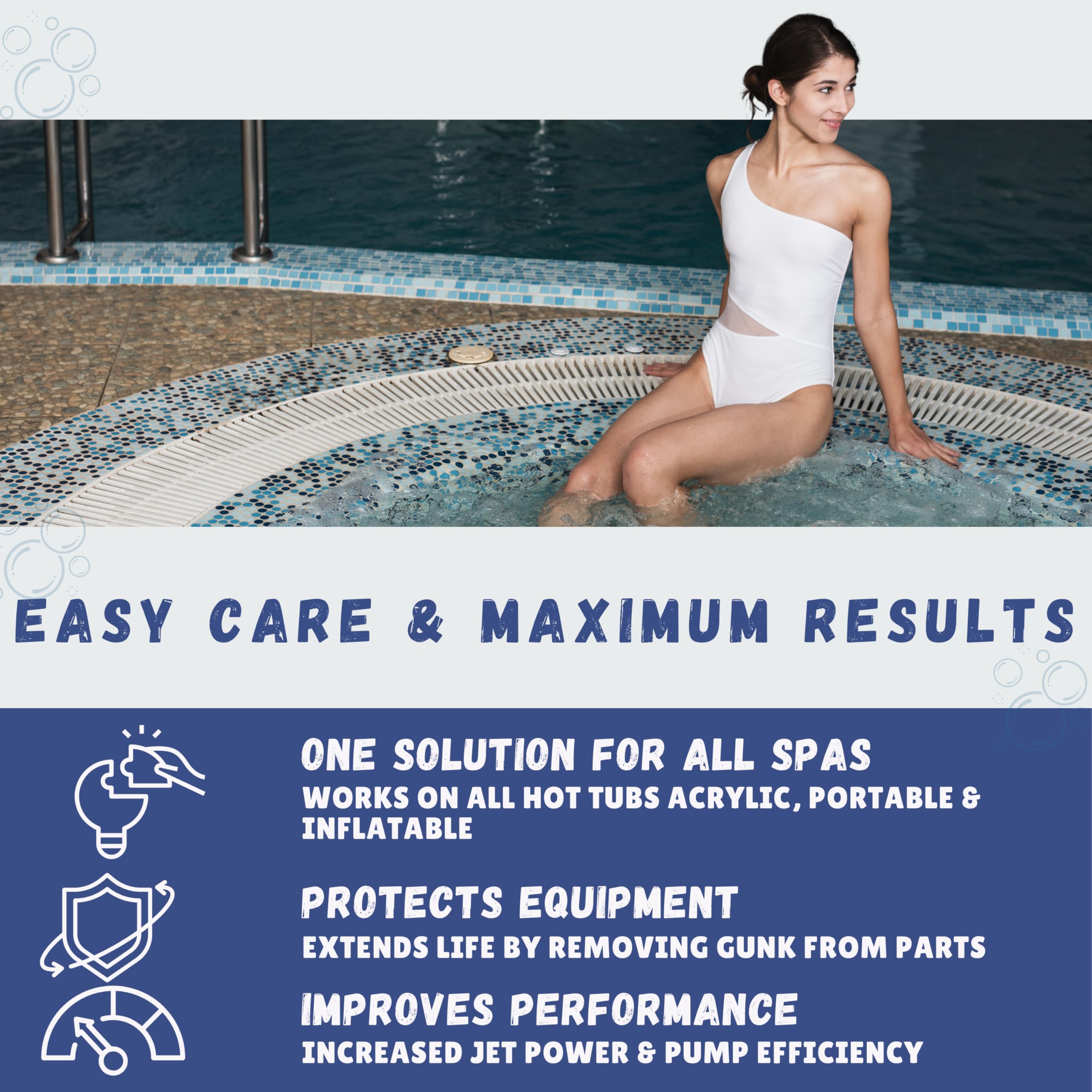 Ahh-Some universal spa compatibility shown for various spa types.