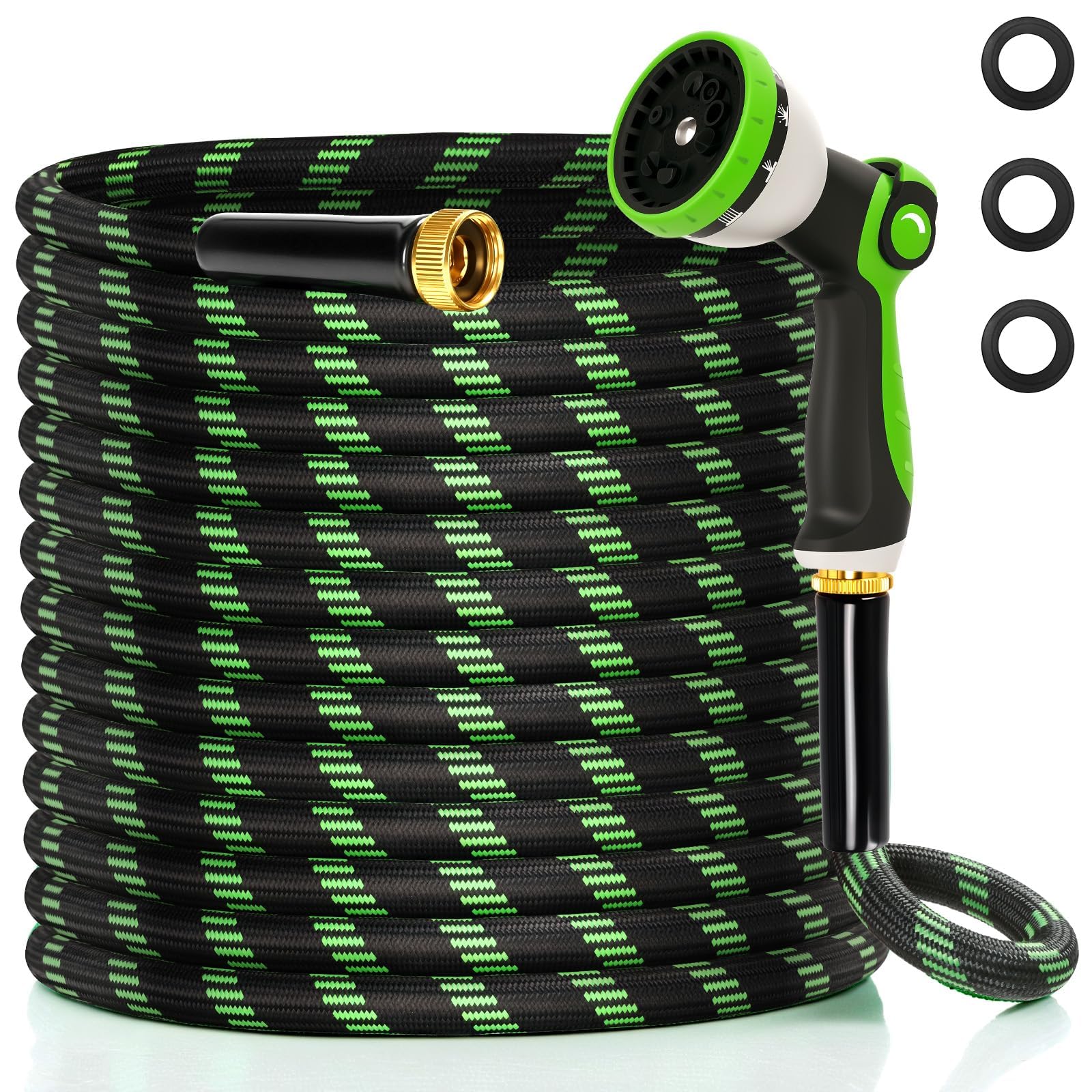 Ahititi garden hose 25ft ready for efficient yard watering.
