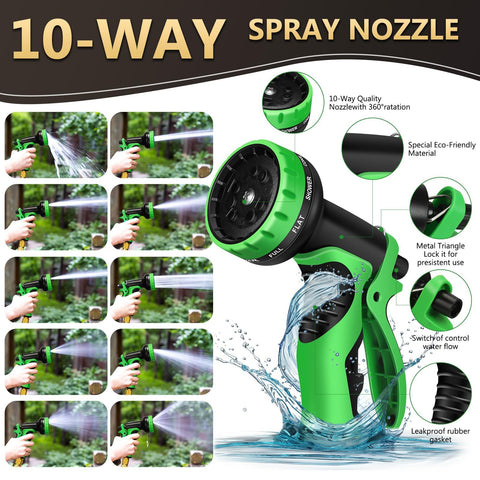 Ahititi garden hose with three-quarter brass fittings for durable, leak-free connections.