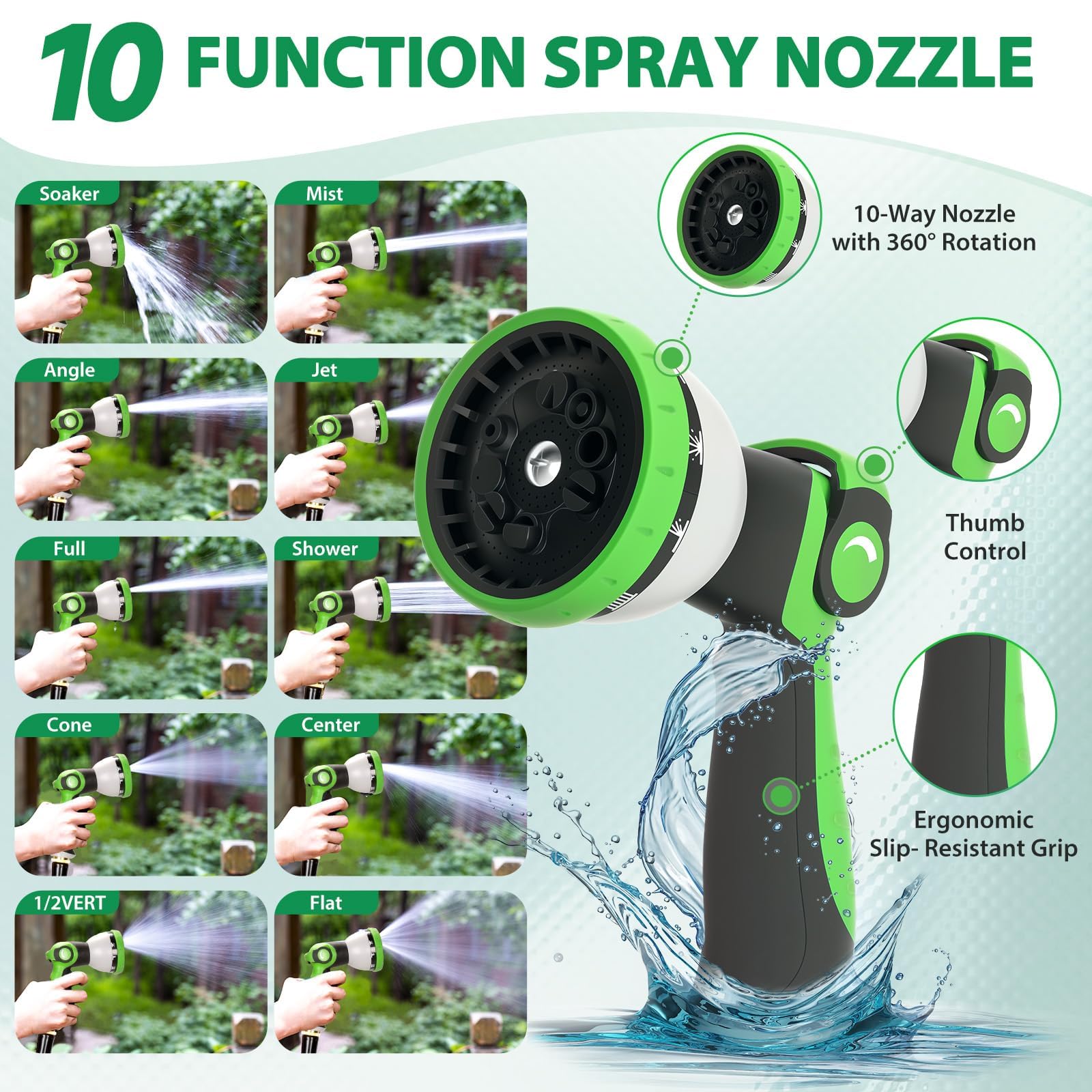 Ahititi 25ft hose handles daily watering tasks with ease.