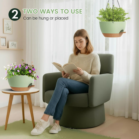 AHJZO planters with a mesh drainage system prevent waterlogging and support healthy roots.