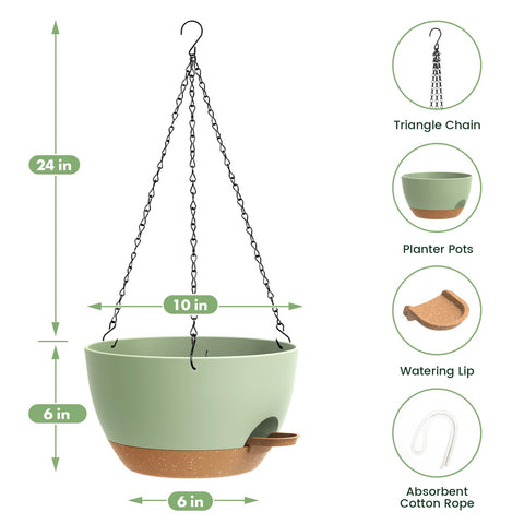 AHJZO triangular iron chain design adds sturdy vertical décor for any space.
