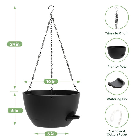 AHJZO triangular iron chain design adds sturdy, stylish support for vertical gardening