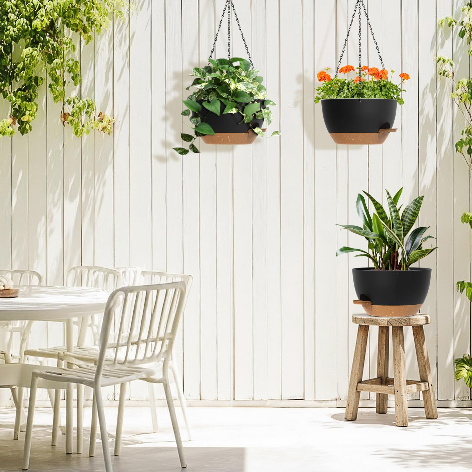 AHJZO weather-resistant plastic stays stylish year-round