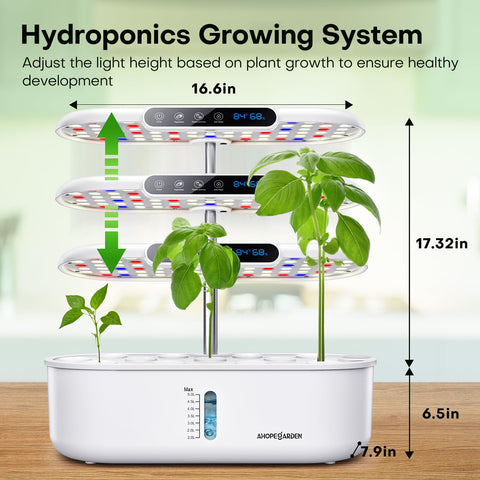 Ahopegarden dual growing modes tailor lighting for leafy greens or fruiting plants